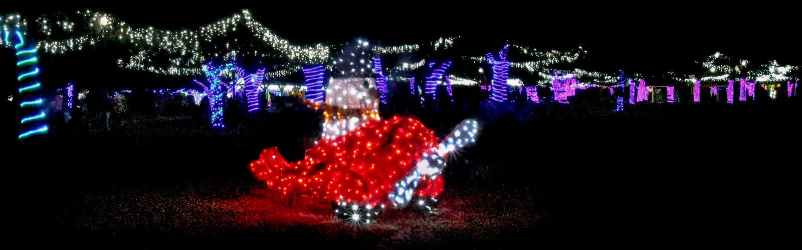 The spectacular Holiday Lights at Largo Central Park display includes more than  2.5 million dazzling LED lights.