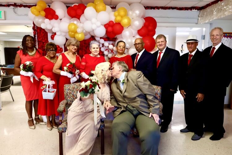 The Lutz Senior Center's special thank you for dedicated volunteers Grace and Terry Hagerman - a second wedding ceremony on their 49th anniversary.