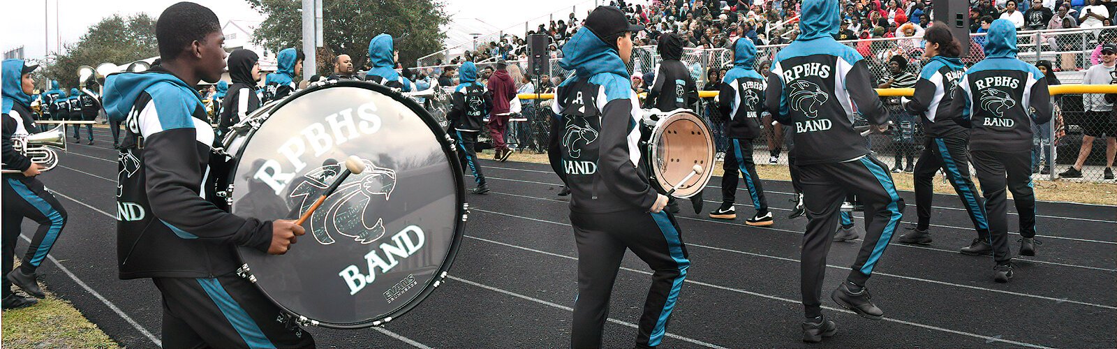 The Royal Palm Beach High School (RPBHS) band performs at the MLK Battle of the Bands.