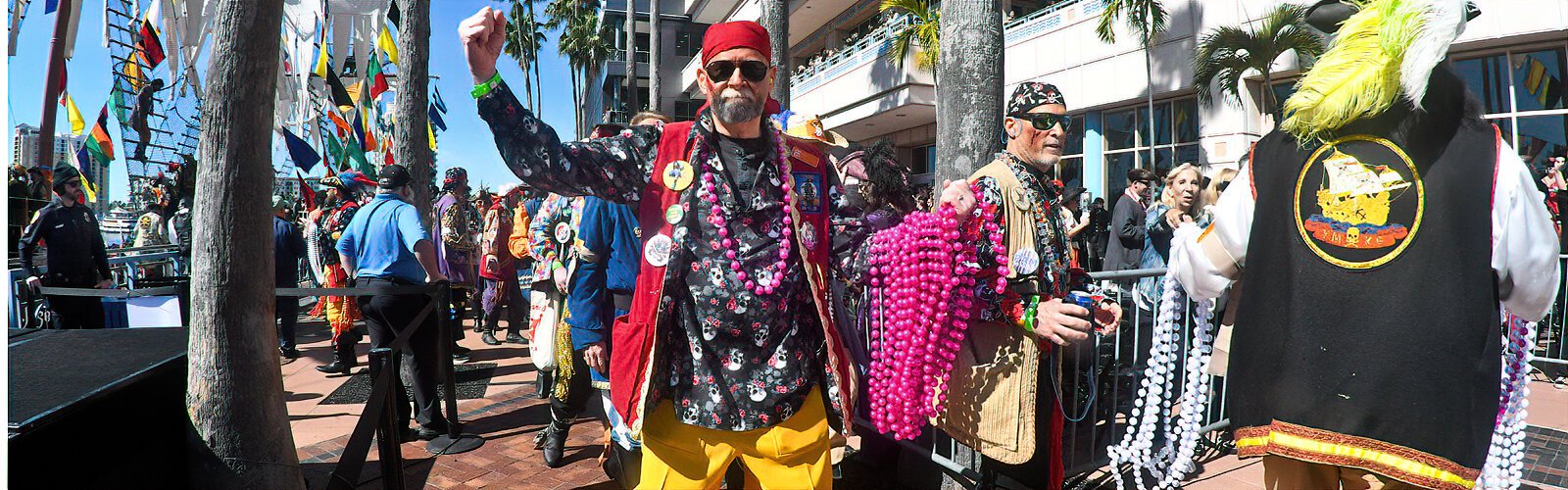 Arrgh… Pirates invade Tampa and share their colorful booty with excited fans.