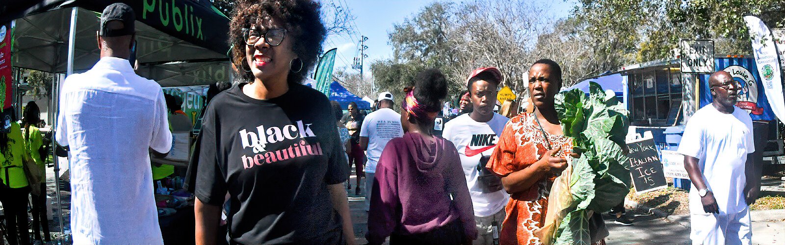 Emphasizing education in food consumption, health, and fitness, the annual Collard Green Festival is attended by a diverse crowd of over 12,000.