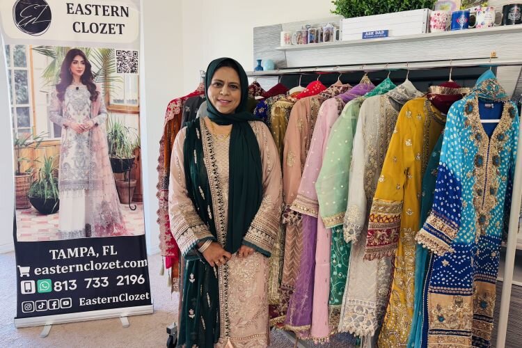 Entrepreneur and fashion designer Saher Jawad's Lutz-based Pakistani clothing boutique Eastern Clozet has built a large and loyal customer base while celebrating Pakistan's fashion and culture.