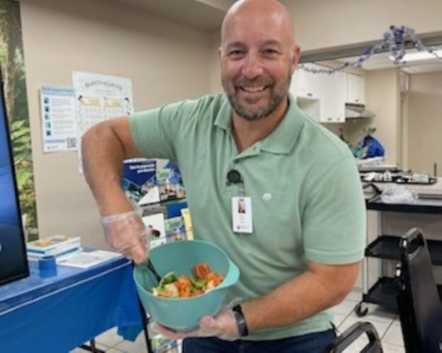 Hillsborough County Department of Aging Services dietitian Brian Taylor serves up meals for the county's seniors and healthy eating advice for all ages.