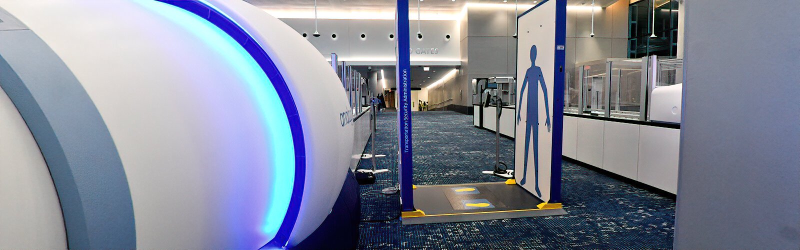 Tampa International Airport’s new Airside E security checkpoint features new baggage and passenger screening machines with state-of-the-art technology 