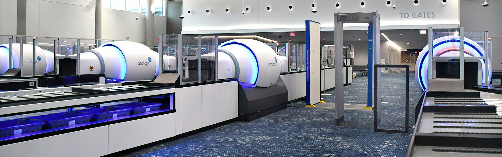 Designed to the highest standards for threat detection, several Analogic ConneCT luggage screening machines will be in use at Airside E, then Airside A, and eventually all checkpoints.