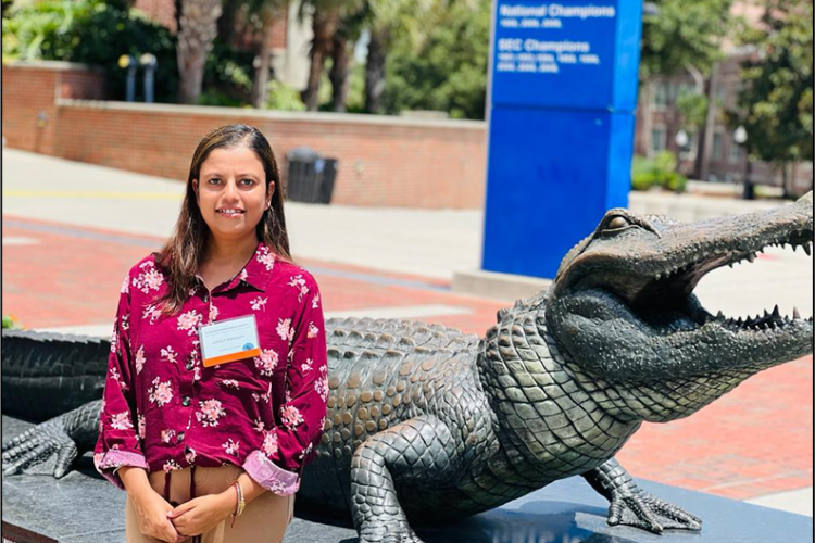 UF IFAS entomology doctoral student Lovely Adhikary led research on two UF-bred strawberry varieties' resistance to the chilli thrip