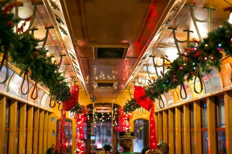 The Winter Village Express travels from downtown to Ybor and back on the TECO Line Streetcar on December 8th, 15th, and 22nd. 